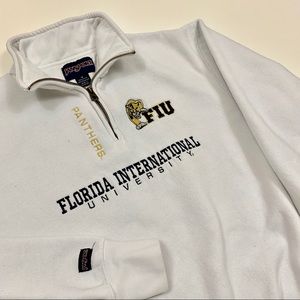 Vintage 90s Jansport FIU College 1/4 Sweatshirt